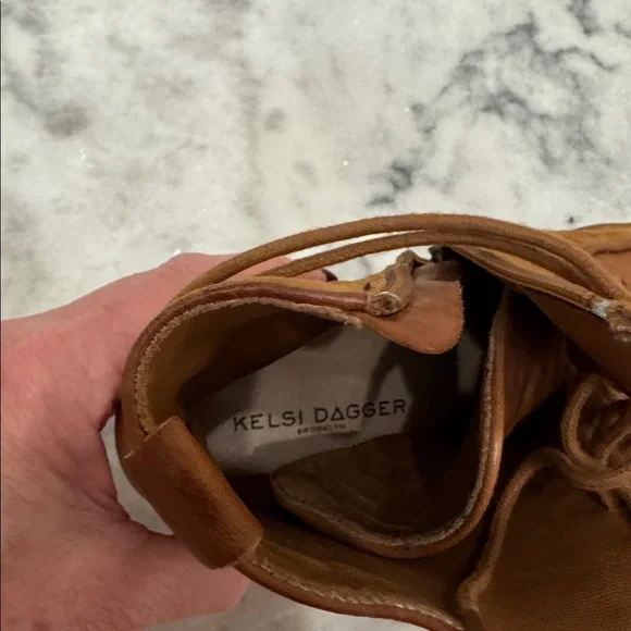 Kelsi Dagger Sedona Lace-Up Bootie in Russet Suede 6.5 - Picture 6 of 7